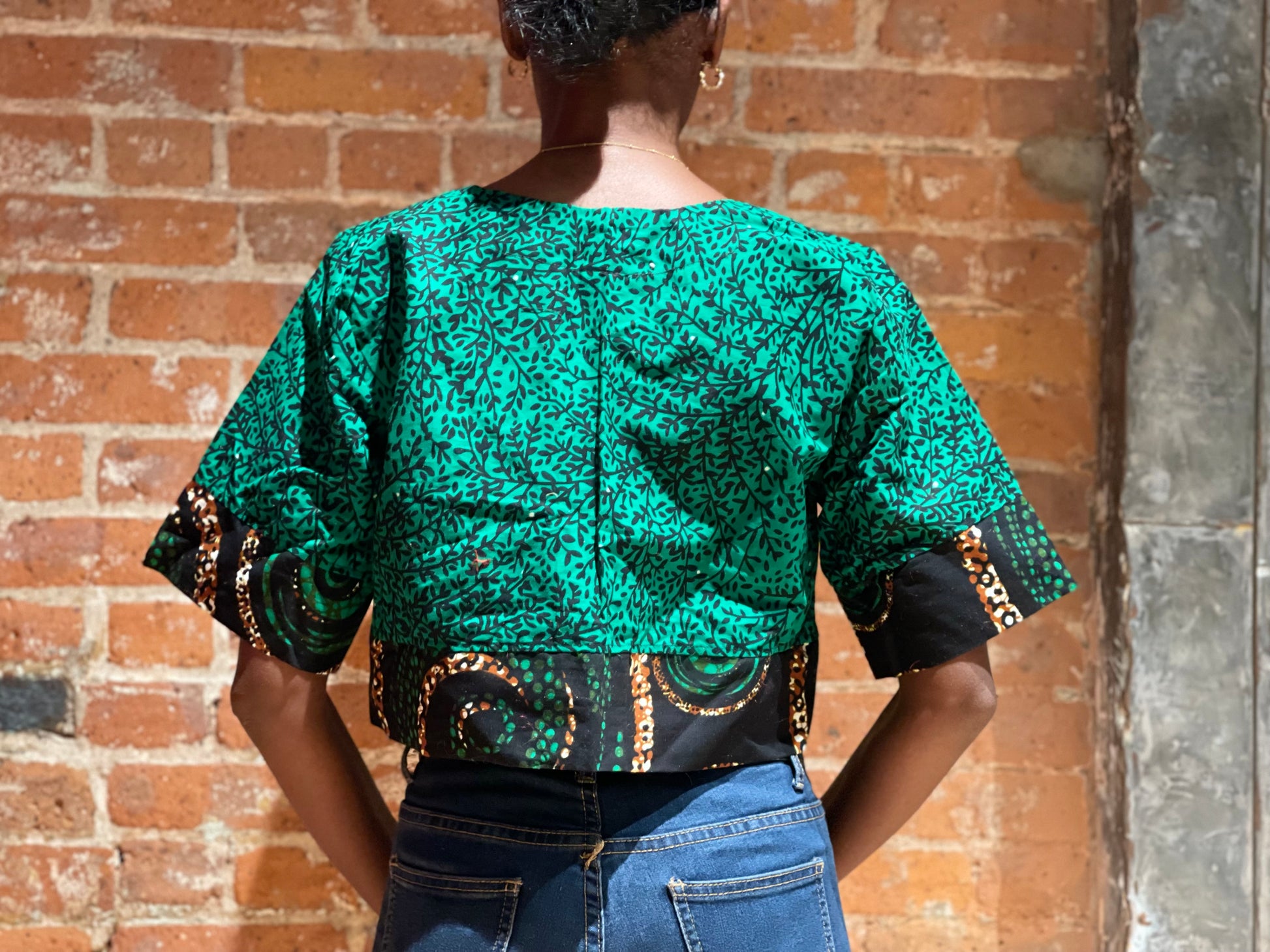 Ankara Boxy Crop Top