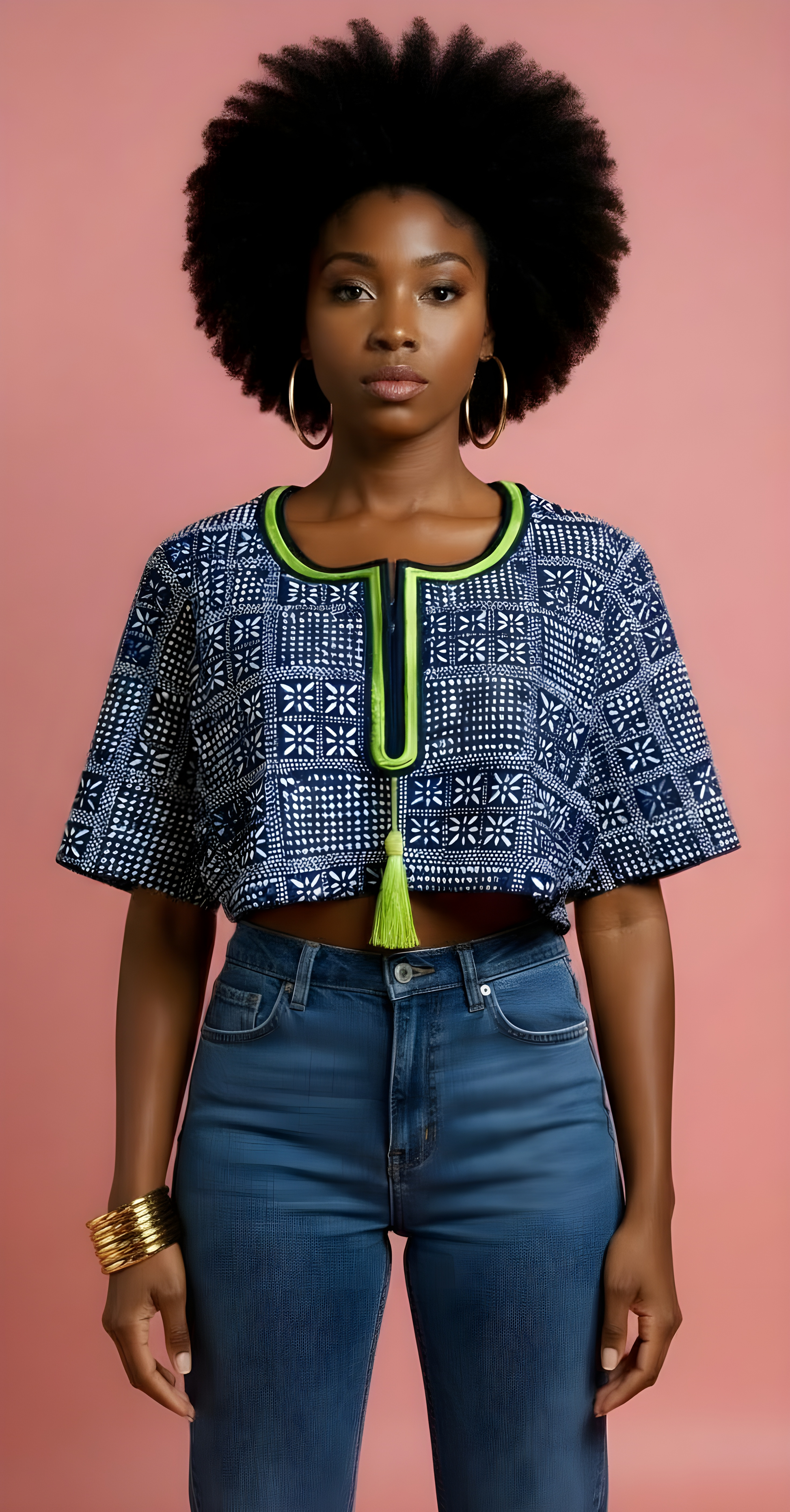 Embroidered Crop Top