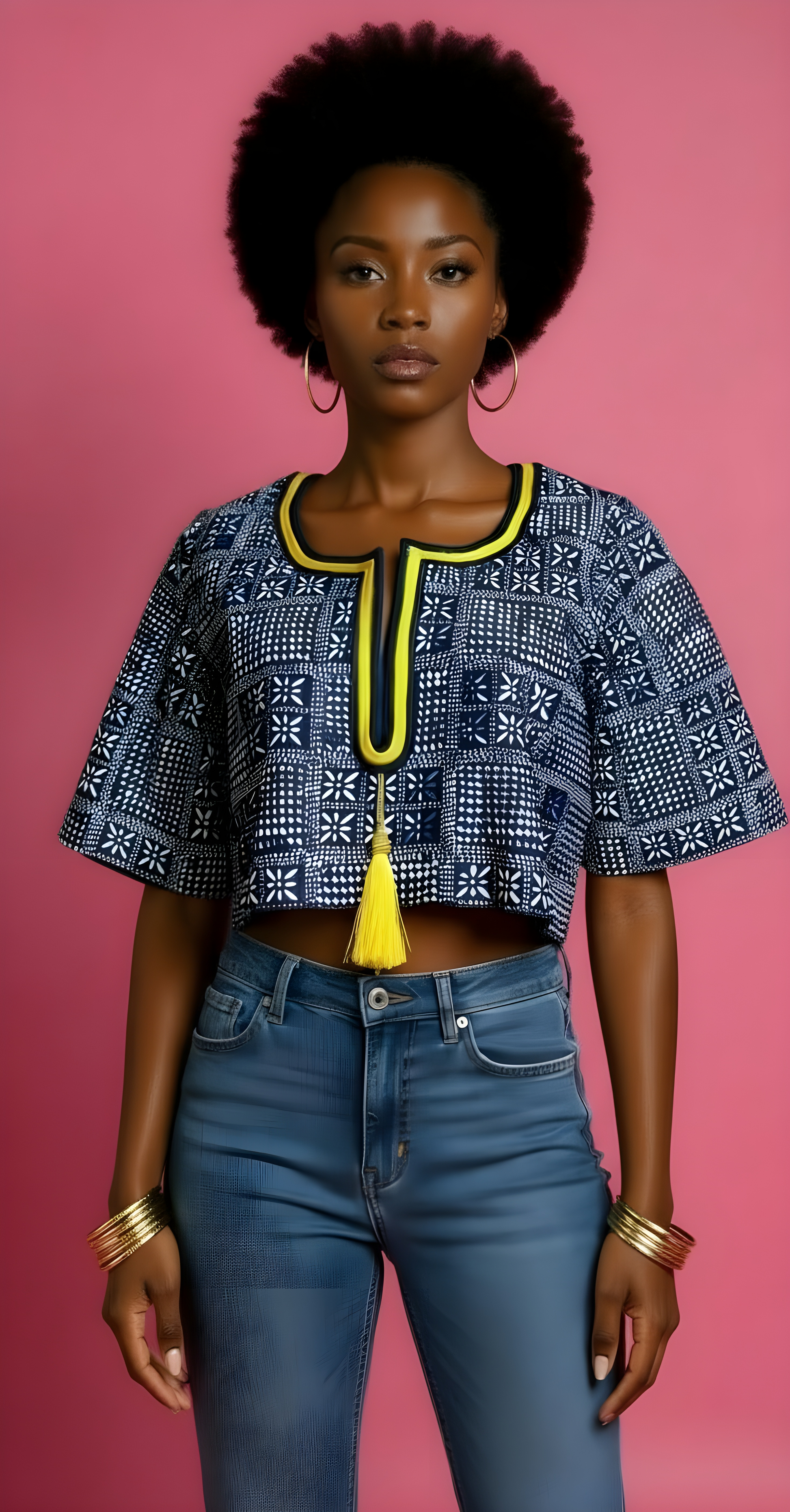 Embroidered Crop Top