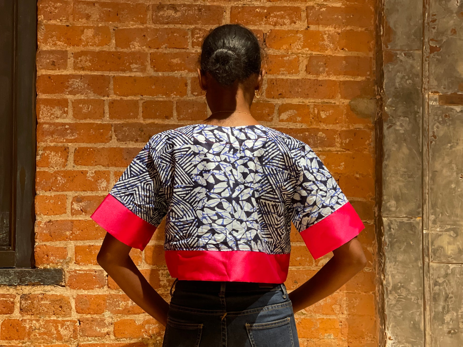 Ankara Boxy Crop Top