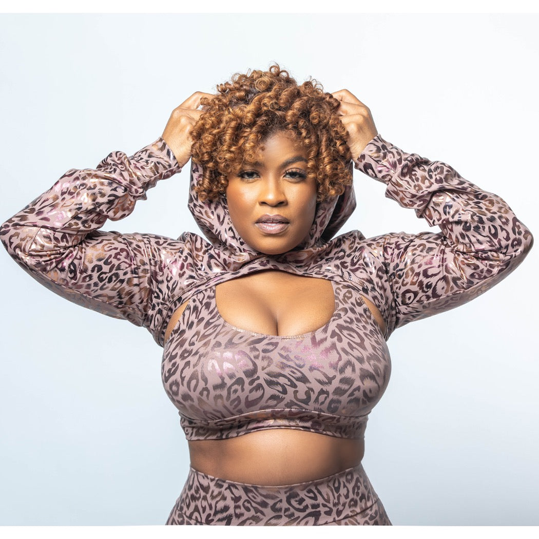 Faya Crop Shrug Hoodie