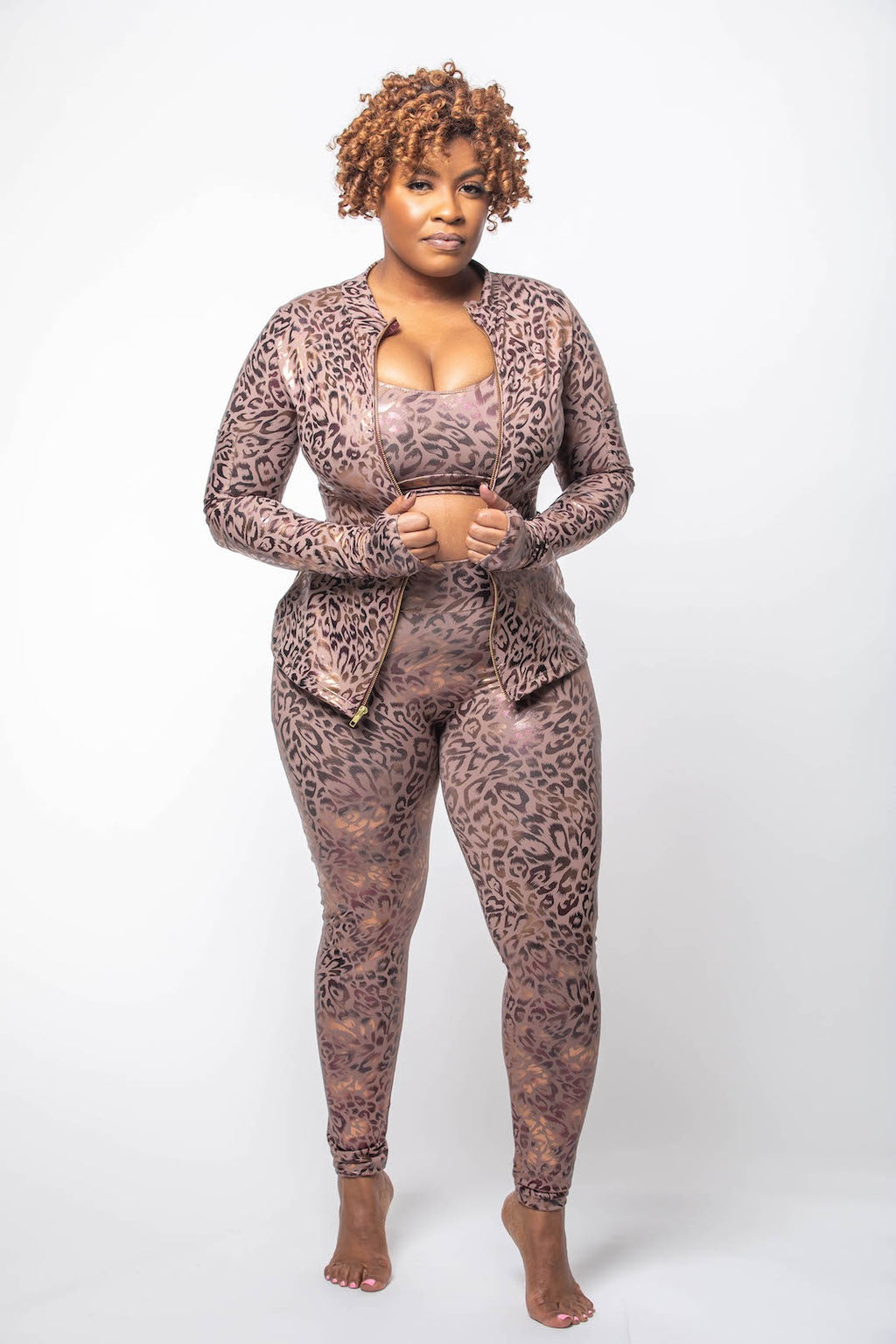 Faya 3PC Jacket and Leggings Activewear Set