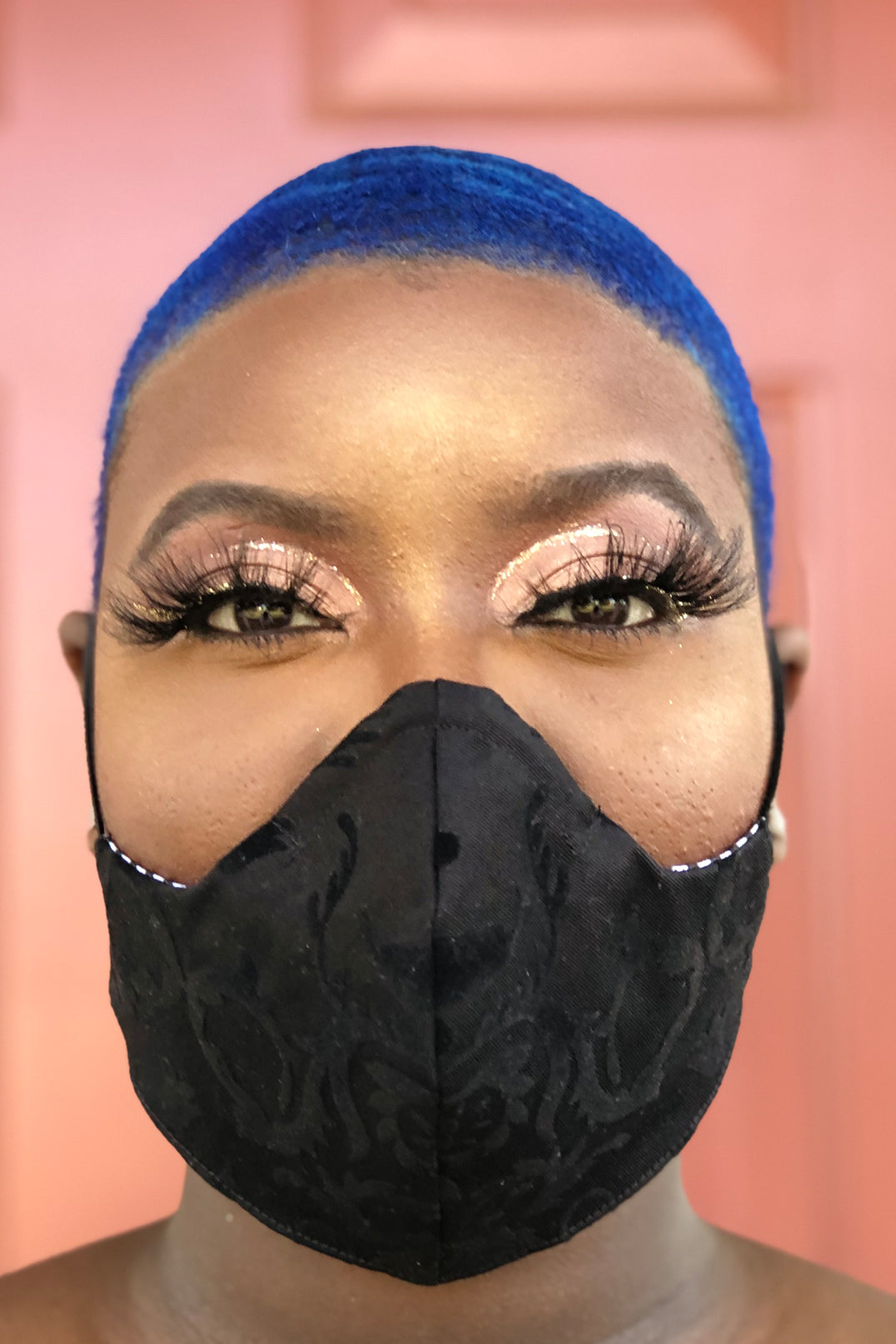 Black Baroque Face Mask