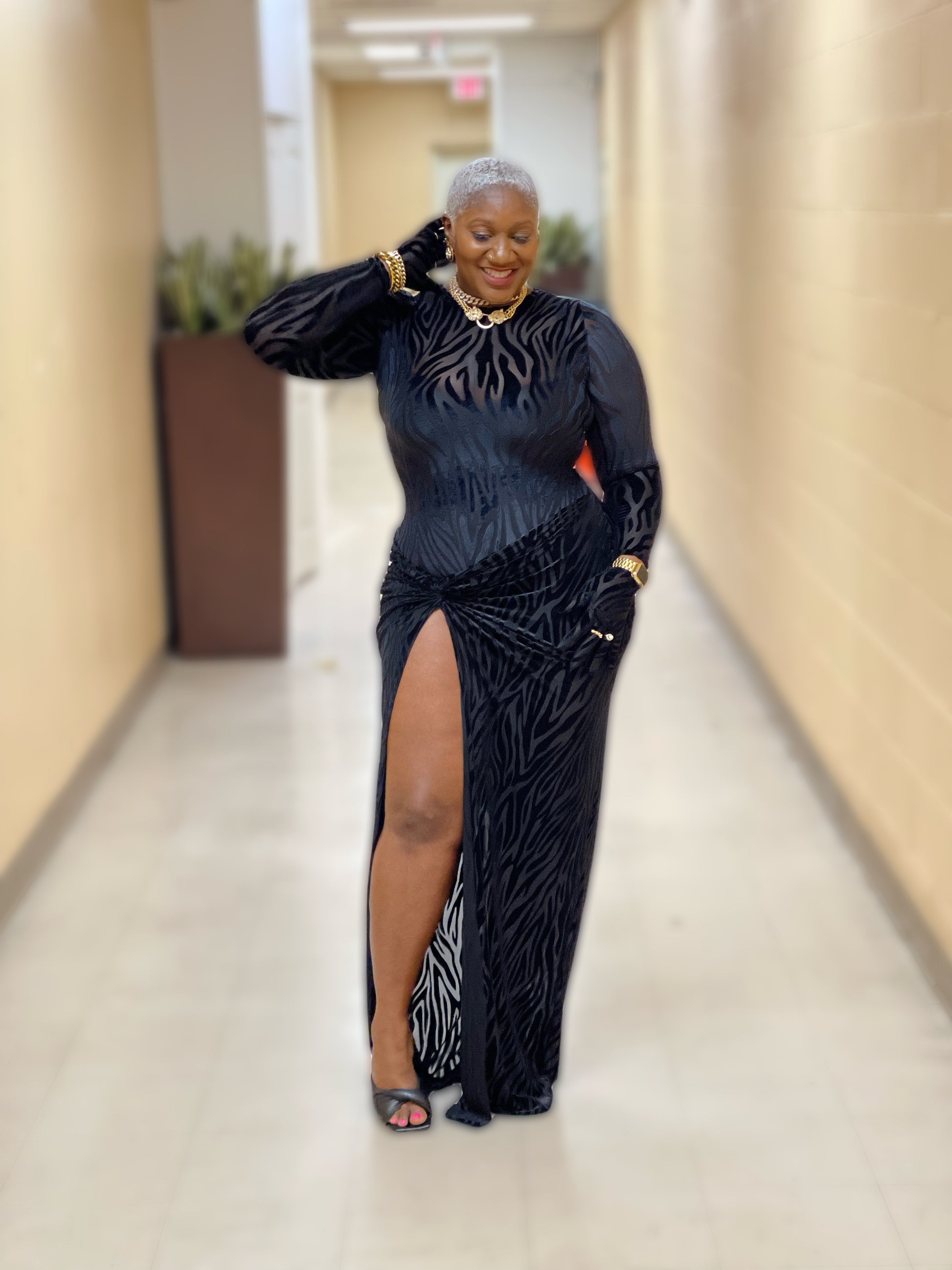 Burnout Knot Skirt Set