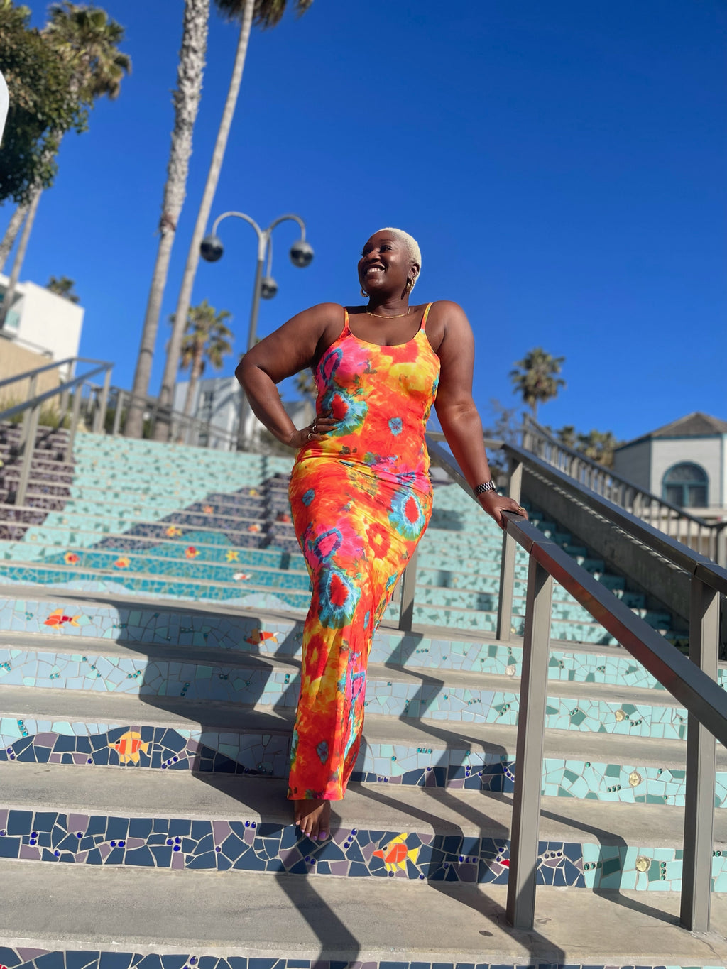 Sunshine Burst Maxi Dress