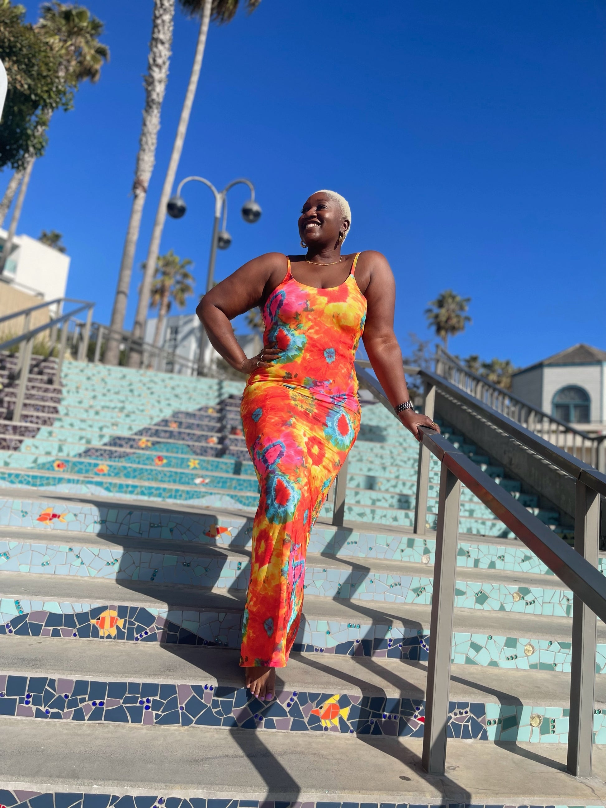 Sunshine Burst Maxi Dress