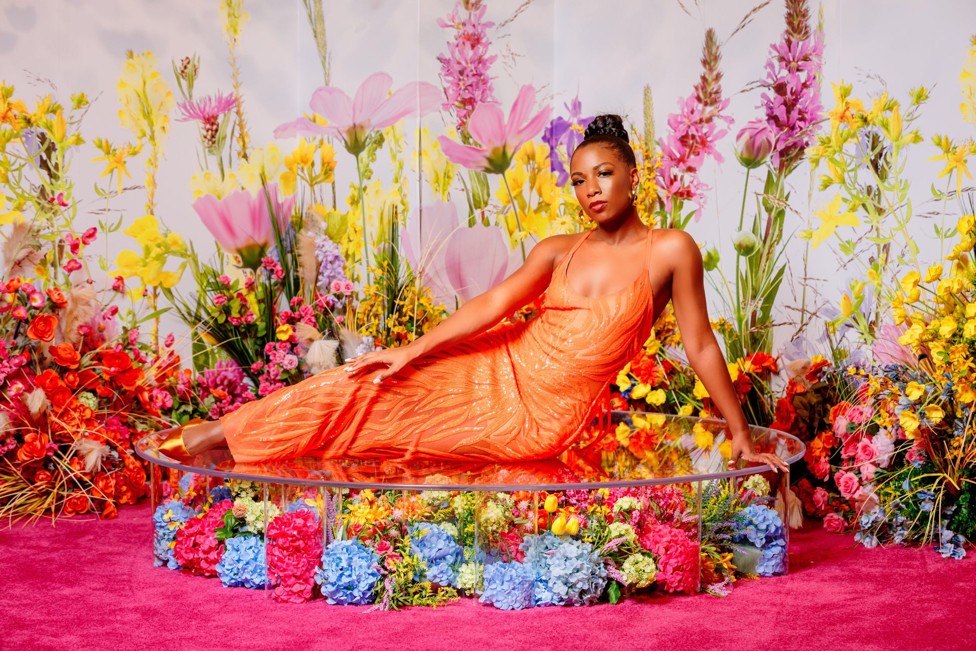 Orange Butterfly Dress